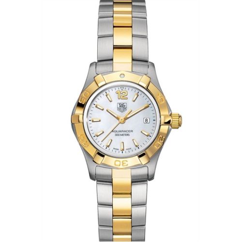 TAG Heuer Aquaracer 300M Quartz 27 Stainless Steel / Yellow Gold / MOP / Bracelet